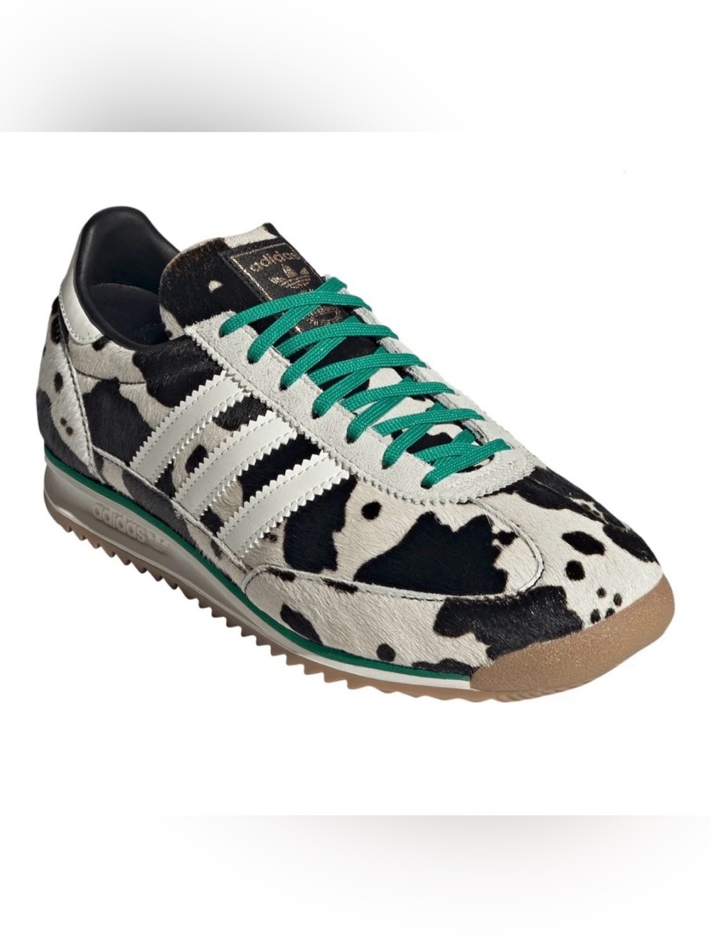 Adidas Women’s SL72 OG 'Cowprint - Core Black Court Green'
